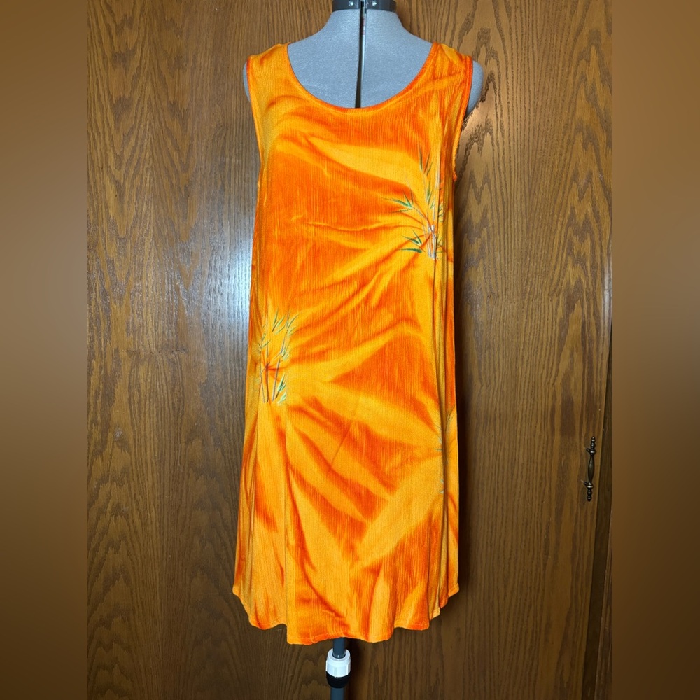 Pineapple Moon Vibrant Orange Top - large